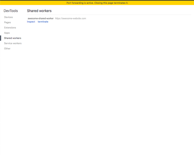 chrome shared worker