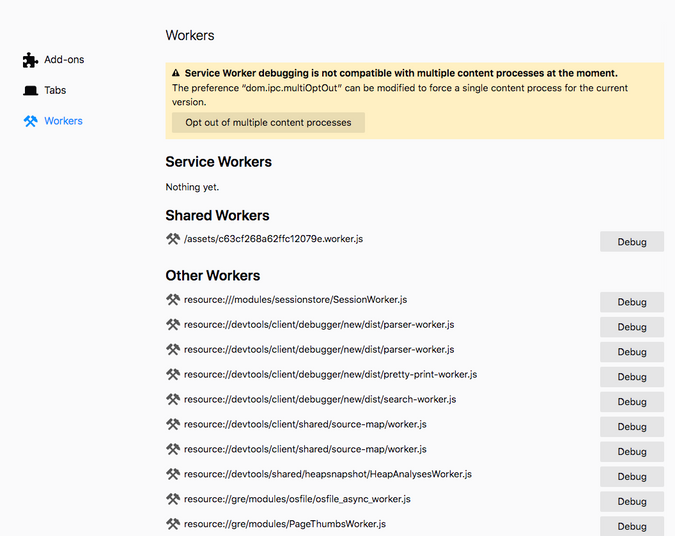 firefox shared worker