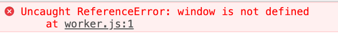 window reference error